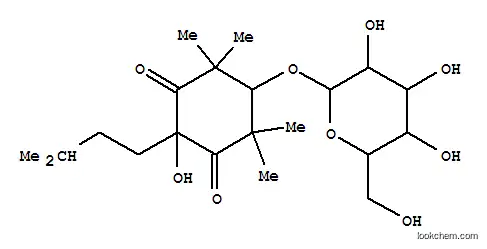 1,3-Cyclohexanedione,5-(b-D-glucopyranosyloxy)-2-hydroxy-4,4,6,6-tetramethyl-2-(3-methylbutyl)-,cis- (9CI)