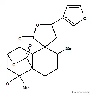 Molecular Structure of 114360-14-4 (Spiro[2H-2,7a-(epoxymethano)naphth[1,2-b]oxirene-4(5H),3'(2'H)-furan]-2',8-dione,5'-(3-furanyl)octahydro-5,7b-dimethyl-, (1aR,2S,3'S,3aR,5S,5'S,7'aR,7'bS)-(9CI))