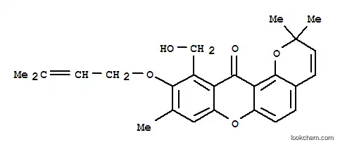 2H,12H-Pyrano[2,3-a]xanthen-12-one,11-(hydroxymethyl)-2,2,9-trimethyl-10-[(3-methyl-2-buten-1-yl)oxy]-