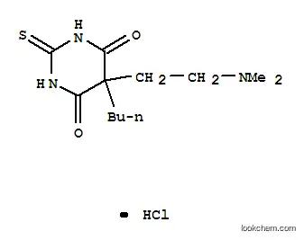 Molecular Structure of 1146-08-3 (5-butyl-5-[2-(dimethylamino)ethyl]-2-thioxodihydropyrimidine-4,6(1H,5H)-dione hydrochloride)