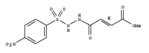 2-Butenedioic acid(2E)-, monomethyl ester, 2-[(4-nitrophenyl)sulfonyl]hydrazide (9CI)