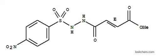 Molecular Structure of 114642-64-7 (methyl (2E)-4-{2-[(4-nitrophenyl)sulfonyl]hydrazino}-4-oxobut-2-enoate)