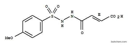 Molecular Structure of 114642-70-5 ((2E)-4-{2-[(4-methoxyphenyl)sulfonyl]hydrazino}-4-oxobut-2-enoic acid)