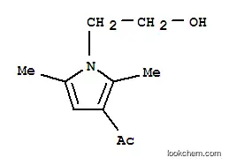Molecular Structure of 114720-29-5 (1-[1-(2-hydroxyethyl)-2,5-dimethyl-1H-pyrrol-3-yl]ethanone)