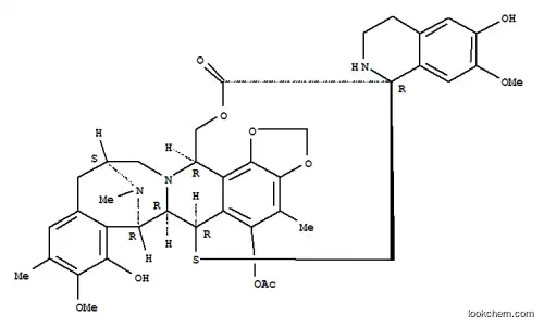 Molecular Structure of 114899-28-4 (Spiro[6,16-(epithiopropanoxymethano)-7,13-imino-12H-1,3-dioxolo[7,8]isoquino[3,2-b][3]benzazocine-20,1'(2'H)-isoquinolin]-19-one,5-(acetyloxy)-3',4',6,6a,7,13,14,16-octahydro-6',8-dihydroxy-7',9-dimethoxy-4,10,23-trimethyl-,(1'R,6R,6aR,7R,13S,16R)- (9CI))