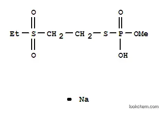 Molecular Structure of 114914-80-6 (sodium S-[2-(ethylsulfonyl)ethyl] O-methyl phosphorothioate)