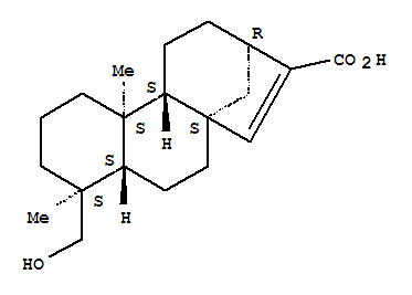 Kaur-15-en-17-oic acid,18-hydroxy-, (4b)-(9CI)