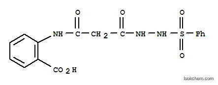 Molecular Structure of 115150-36-2 (2-({3-oxo-3-[2-(phenylsulfonyl)hydrazino]propanoyl}amino)benzoic acid)