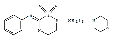 2H-1,2,5-THIADIAZINO[5,6-A]BENZO[D]IMIDAZOLE,3,4-DIHYDRO-2-(3-(4-MORPHOLINYL)PROPYL)-,1,1-DIOXIDE