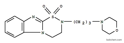 Molecular Structure of 115242-94-9 (2-(3-morpholin-4-ylpropyl)-3,4-dihydro-2H-[1,2,5]thiadiazino[5,6-a]benzimidazole 1,1-dioxide)