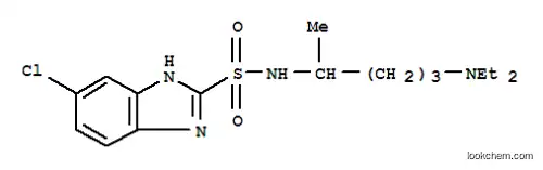 Molecular Structure of 115243-15-7 (6-chloro-N-[4-(diethylamino)-1-methylbutyl]-1H-benzimidazole-2-sulfonamide)