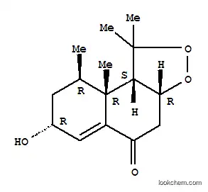 Molecular Structure of 115370-61-1 (5H-Naphtho[2,1-c][1,2]dioxol-5-one,1,3a,4,7,8,9,9a,9b-octahydro-7-hydroxy-1,1,9,9a-tetramethyl-,(3aR,7R,9R,9aR,9bS)-)