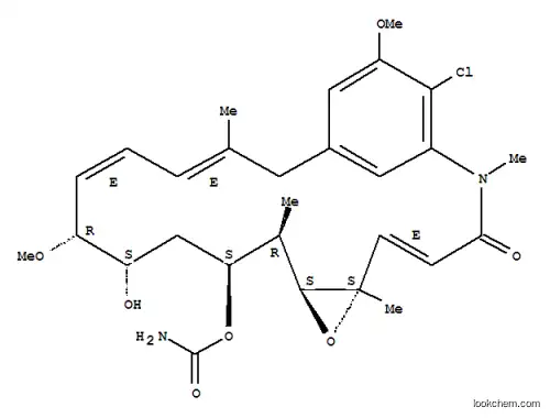 7-Oxa-2-azatricyclo[17.3.1.06,8]tricosa-1(23),4,14,16,19,21-hexaen-3-one,10-[(aminocarbonyl)oxy]-22-chloro-12-hydroxy-13,21-dimethoxy-2,6,9,17-tetramethyl-,(4E,6S,8S,9R,10S,12S,13R,14E,16E)- (9CI)