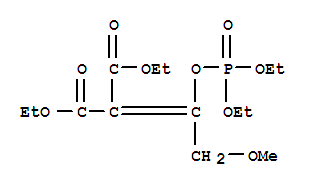 Molecular Structure of 115438-50-1 (Propanedioic acid,2-[1-[(diethoxyphosphinyl)oxy]-2-methoxyethylidene]-, 1,3-diethyl ester)