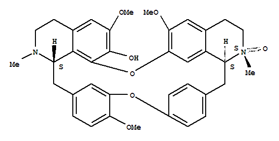 Molecular Structure of 115648-96-9 (16H-1,24:6,9-Dietheno-11,15-metheno-2H-pyrido[2',3':17,18][1,11]dioxacycloeicosino[2,3,4-ij]isoquinolin-22-ol,3,4,4a,5,16a,17,18,19-octahydro-12,21,26-trimethoxy-4,17-dimethyl-, 4-oxide,(4S,4aS,16aS)- (9CI))