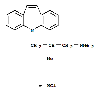 5H-Dibenz[b,f]azepine-5-propanamine,N,N,b-trimethyl-, hydrochloride (1:1)