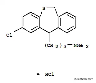 Molecular Structure of 1159-84-8 (3-(2-chloro-6,11-dihydrodibenzo[b,e]thiepin-11-yl)-N,N-dimethylpropan-1-aminium chloride)