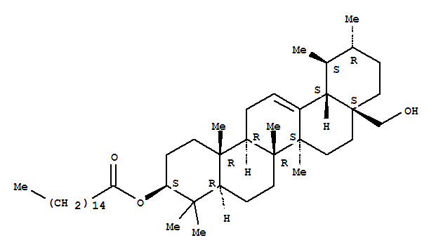 Molecular Structure of 116310-00-0 (Urs-12-ene-3,28-diol,3-hexadecanoate, (3b)- (9CI))