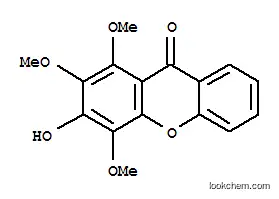 Molecular Structure of 116400-63-6 (3-hydroxy-1,2,4-trimethoxy-9H-xanthen-9-one)