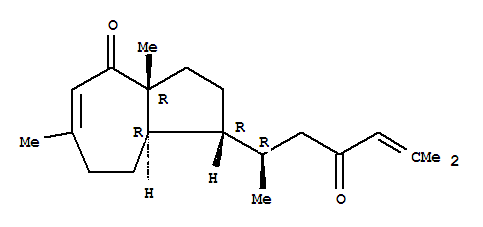 Molecular Structure of 116428-63-8 (4(1H)-Azulenone,1-[(1R)-1,5-dimethyl-3-oxo-4-hexen-1-yl]-2,3,3a,7,8,8a-hexahydro-3a,6-dimethyl-,(1R,3aR,8aR)-)