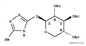 Molecular Structure of 116509-51-4 (5-methyl-1H-1,2,4-triazol-3-yl 2,3,4-tri-O-acetyl-1-thio-beta-D-xylopyranoside)