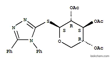 beta-D-Xylopyranoside, 4,5-diphenyl-4H-1,2,4-triazol-3-yl 1-thio-, 2,3,4-triacetate