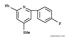 Molecular Structure of 116610-59-4 (2-(4-fluorophenyl)-4-(methylsulfanyl)-6-phenylpyridine)