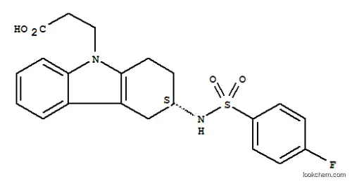 Molecular Structure of 116649-86-6 (9H-Carbazole-9-propanoicacid, 3-[[(4-fluorophenyl)sulfonyl]amino]-1,2,3,4-tetrahydro-, (3S)-)