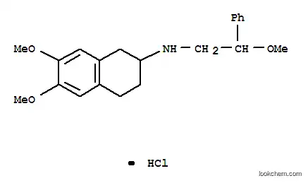 Molecular Structure of 116680-75-2 (6,7-dimethoxy-N-(2-methoxy-2-phenylethyl)-1,2,3,4-tetrahydronaphthalen-2-amine hydrochloride)