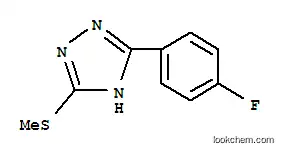 Molecular Structure of 116850-62-5 (5-(4-fluorophenyl)-3-(methylsulfanyl)-1H-1,2,4-triazole)