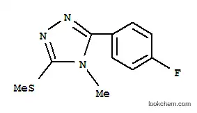 Molecular Structure of 116850-63-6 (3-(4-fluorophenyl)-4-methyl-5-(methylsulfanyl)-4H-1,2,4-triazole)