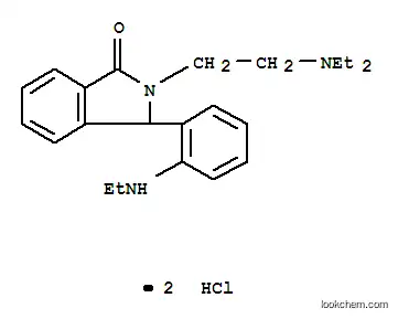 Molecular Structure of 116870-79-2 (2-[2-(diethylamino)ethyl]-3-[2-(ethylamino)phenyl]-2,3-dihydro-1H-isoindol-1-one dihydrochloride)