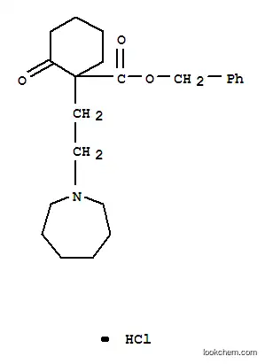 Molecular Structure of 1169-26-2 (benzyl 1-[2-(azepan-1-yl)ethyl]-2-oxocyclohexanecarboxylate hydrochloride (1:1))