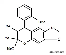 7,8-Dihydro-6-methoxy-8-(2-methoxyphenyl)-6,7-dimethyl-6H-1,3-dioxolo(4,5-g)(1)benzopyran