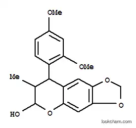 Molecular Structure of 117212-01-8 (8-(2,4-dimethoxyphenyl)-7-methyl-7,8-dihydro-6H-[1,3]dioxolo[4,5-g]chromen-6-ol)
