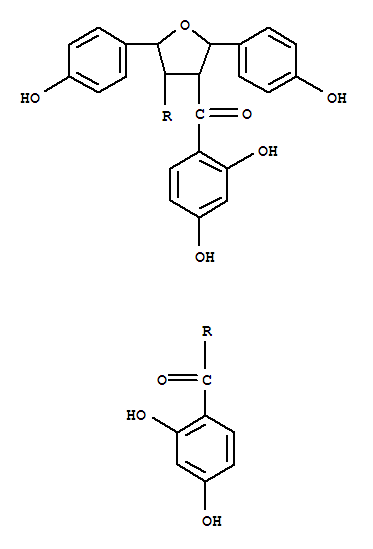 Methanone,[tetrahydro-2,5-bis(4-hydroxyphenyl)-3,4-furandiyl]bis[(2,4-dihydroxyphenyl)-(9CI) cas  117458-37-4