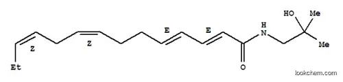 Molecular Structure of 117568-40-8 (2,4,8,11-Tetradecatetraenamide,N-(2-hydroxy-2-methylpropyl)-, (2E,4E,8Z,11Z)-)