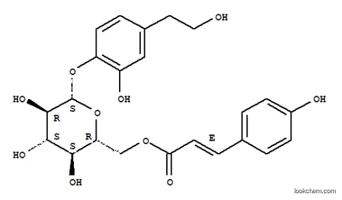 Molecular Structure of 117608-82-9 (b-D-Glucopyranoside,2-hydroxy-4-(2-hydroxyethyl)phenyl, 6-[(2E)-3-(4-hydroxyphenyl)-2-propenoate])