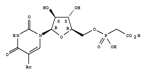{[5-(5-ACETYL-6-AMINO-2-OXO-1,2,3,6-TETRAHYDRO-PYRIDIN-3-YL)-3,4-DIHYDROXY-TETRAHYDRO-FURAN-2-YLMETHOXY]-HYDROXY-PHOSPHORYL}-ACETIC ACID