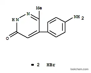 Molecular Structure of 117903-11-4 (5-(4-aminophenyl)-6-methylpyridazin-3(2H)-one dihydrobromide)