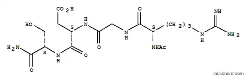Molecular Structure of 122207-62-9 (acetyl-arginyl-glycyl-aspartyl-serinamide)