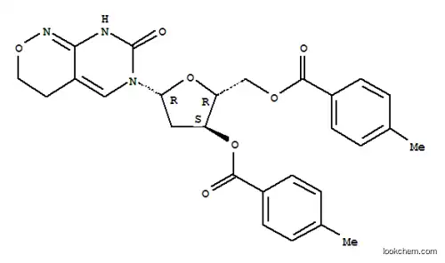 Molecular Structure of 126128-41-4 (6-(3,5-DI-O-(P-TOLUOYL)-BETA-D-2-DEOXYRIBOFURANOSYL)-3,4-DIHYDRO-8H-PYRIMIDO[4,5-C][1,2]OXAZIN-7-ONE)