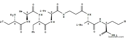 Molecular Structure of 127633-71-0 (ASP-ALA-PHE-VAL-BETA-ALA-LEU-MET-NH2)