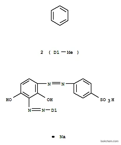 Benzenesulfonic acid,4-[2-[3-[2-(dimethylphenyl)diazenyl]-2,4-dihydroxyphenyl]diazenyl]-, sodiumsalt (1:1)