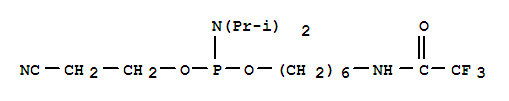 Phosphoramidous acid,N,N-bis(1-methylethyl)-, 2-cyanoethyl [6-[(2,2,2-trifluoroacetyl)amino]hexyl]ester
