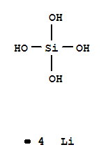 Silicic acid (H4SiO4),lithium salt (1:4)                                                                                                                                                                