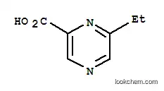 Molecular Structure of 13515-09-8 (Pyrazinecarboxylic acid, 6-ethyl- (8CI))