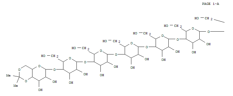 a-D-Glucopyranoside, a-D-fructofuranosylO-4,6-O-(1-methylethylidene)-a-D-glucopyranosyl-(1?4)-O-a-D-glucopyranosyl-(1?4)-a-D-glucopyranosyl-(1?4)-a-D-glucopyranosyl-(1?4)-a-D-glucopyranosyl-(1?4)-a-D-