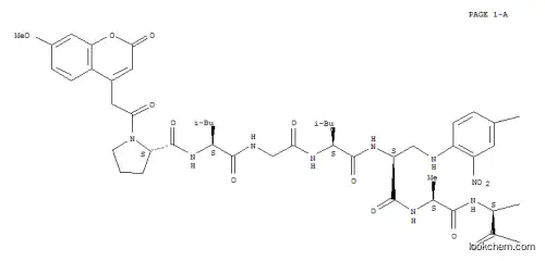 Molecular Structure of 140430-53-1 (MCA-PRO-LEU-GLY-LEU-DAP(DNP)-ALA-ARG-NH2)