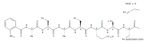 Molecular Structure of 143147-75-5 (ANTHRANILYL-ALA-PHE-ALA-PHE-GLU-VAL-PHE- NITRO-TYR-)